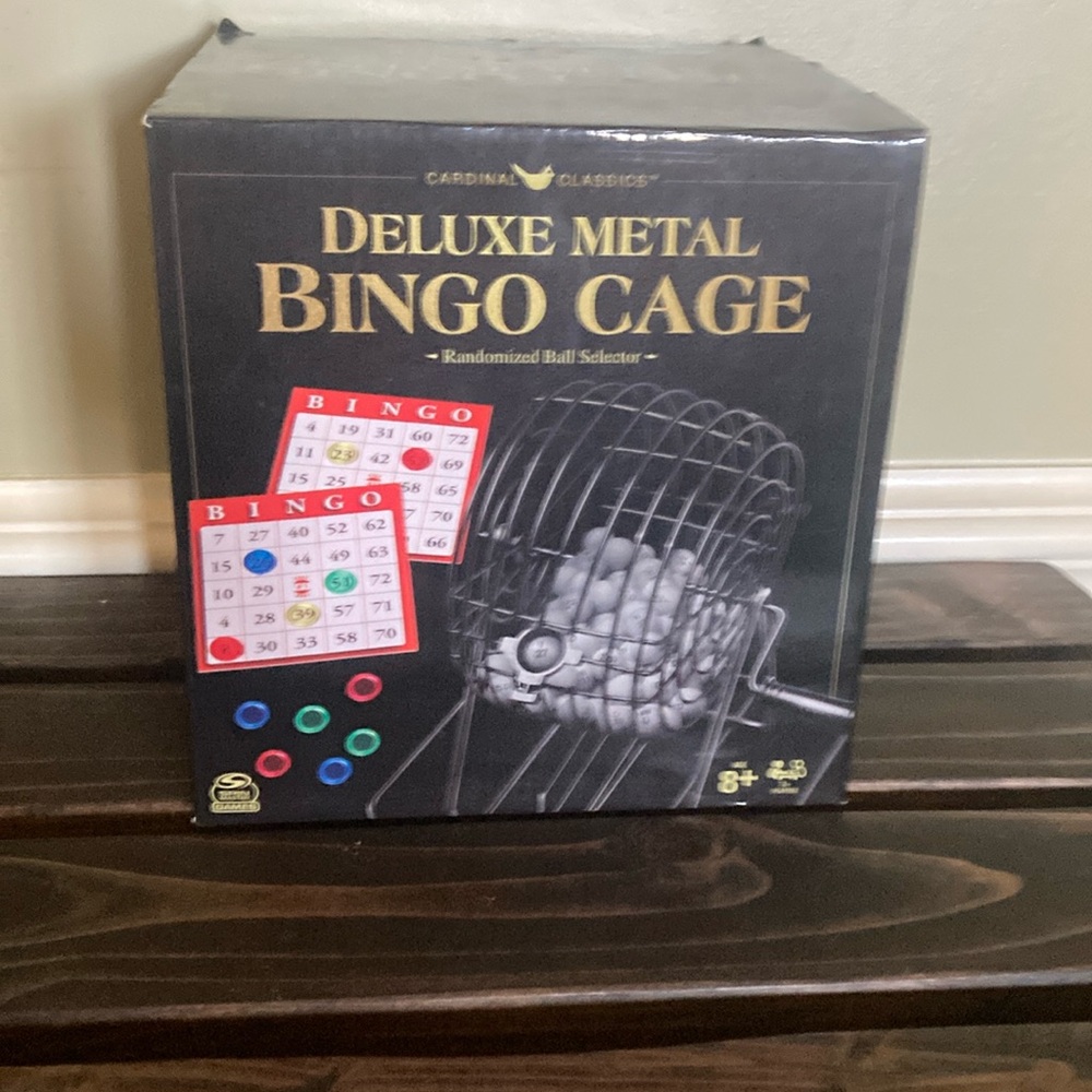 Deluxe metal bingo cage